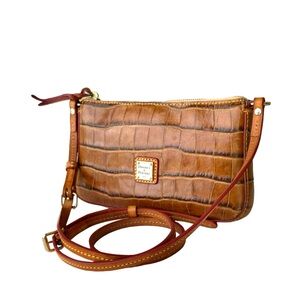 Dooney & Bourke Crossbody Shoulder Bag Embossed Leather
